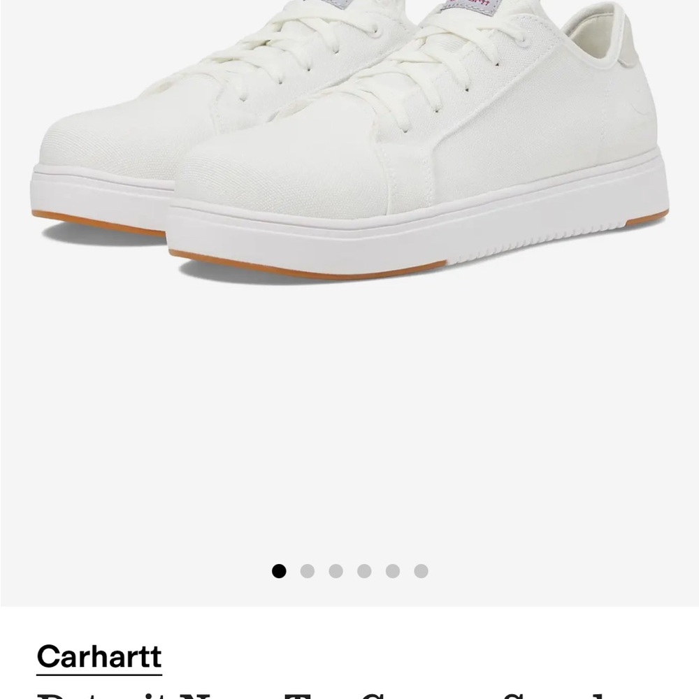 Carhartt Men's White Canvas Sneakers